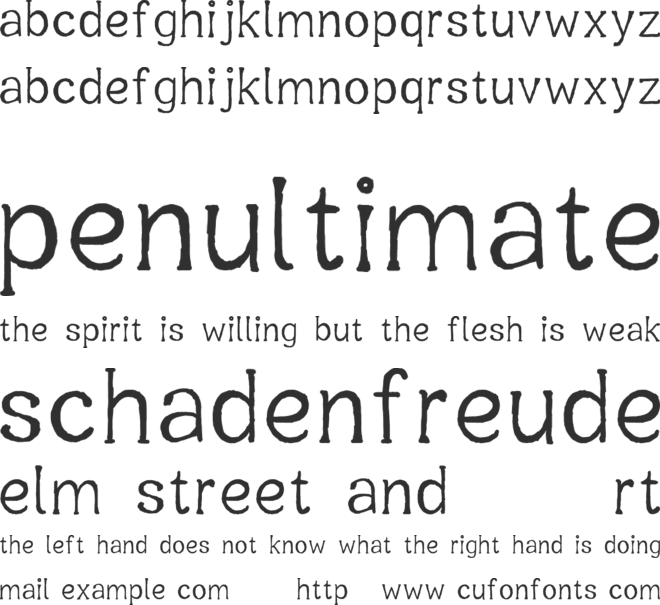 Oxygetrompal font preview
