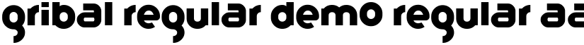 Gribal Regular Demo Regular font