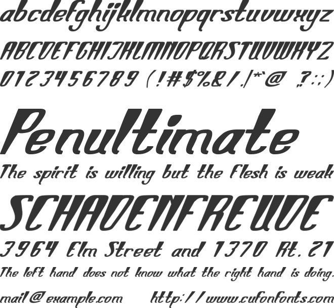 Smart Talk font preview