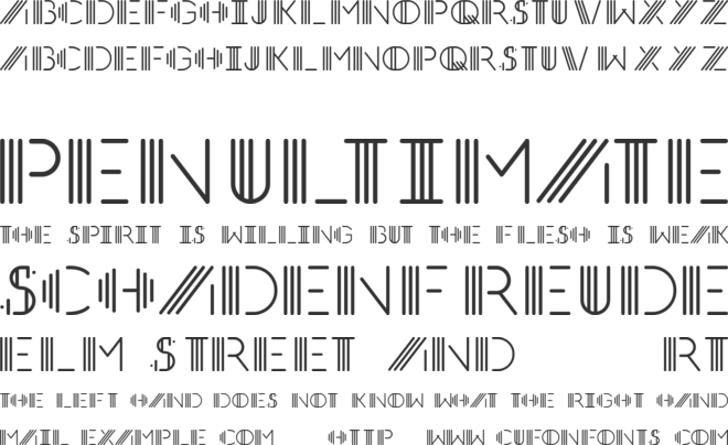 PhotoCab Display font preview