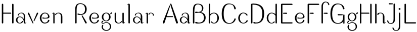 Haven Regular font