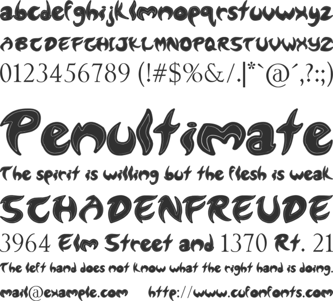 Lund font preview