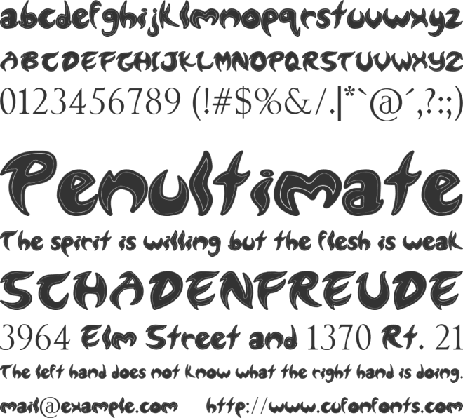 Lund font preview