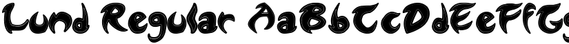 Lund Regular font