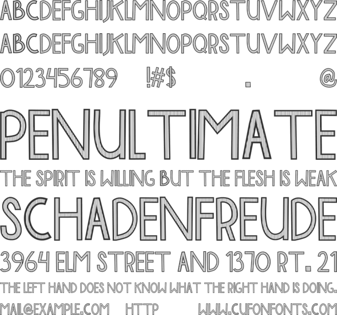 BALI TOLAK REKLAMASI font preview