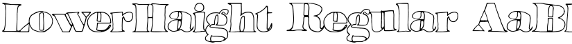 LowerHaight Regular font
