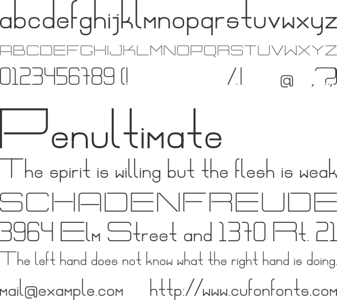 Ex Vitrum font preview