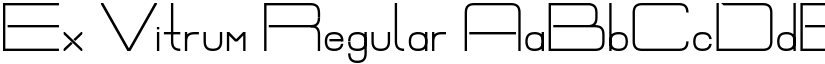 Ex Vitrum Regular font