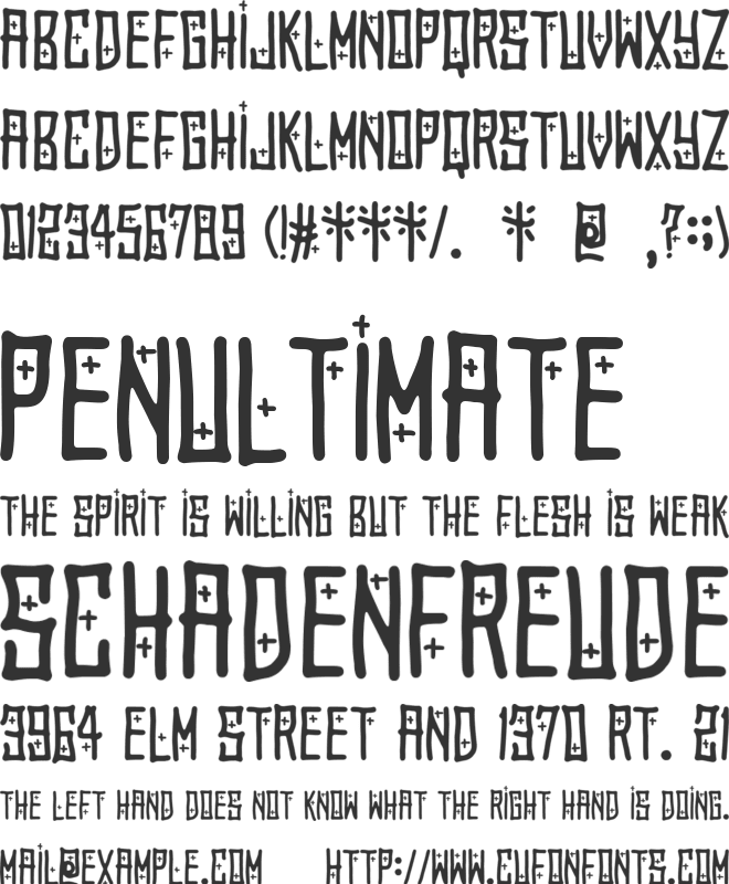 El Forastero font preview
