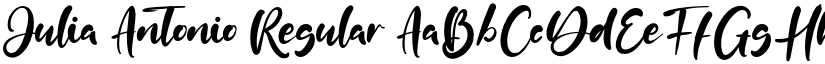 Julia Antonio Regular font