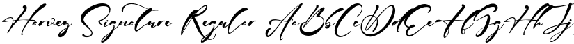 Harvey Signature font download