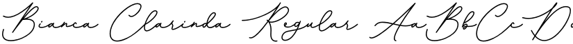 Bianca Clarinda Regular font