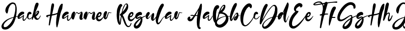 Jack Hammer Regular font