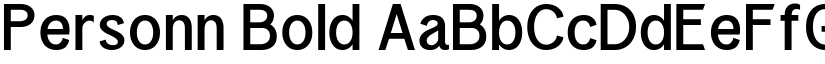 Personn Bold font