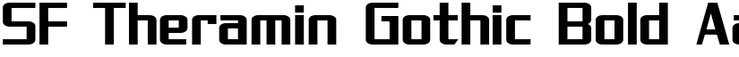 SF Theramin Gothic Bold font
