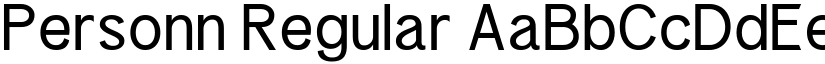 Personn Regular font