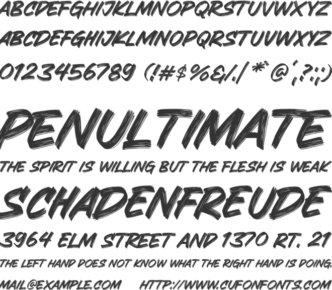 Granesta font preview