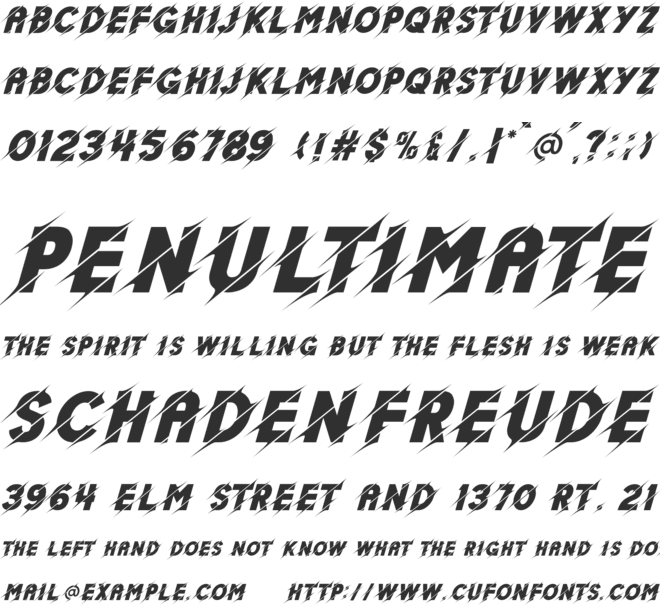 Giver Made font preview
