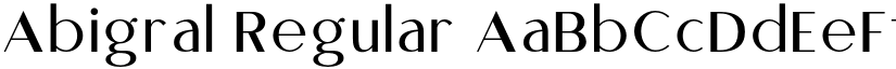 Abigral Regular font