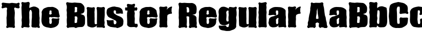 The Buster Regular font