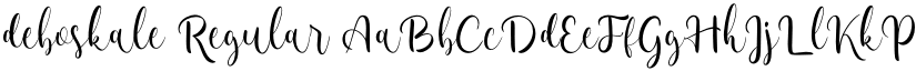 deboskale Regular font