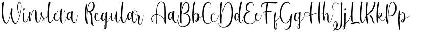 Winsleta Regular font