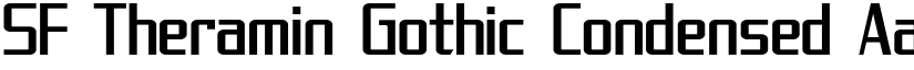 SF Theramin Gothic Condensed font