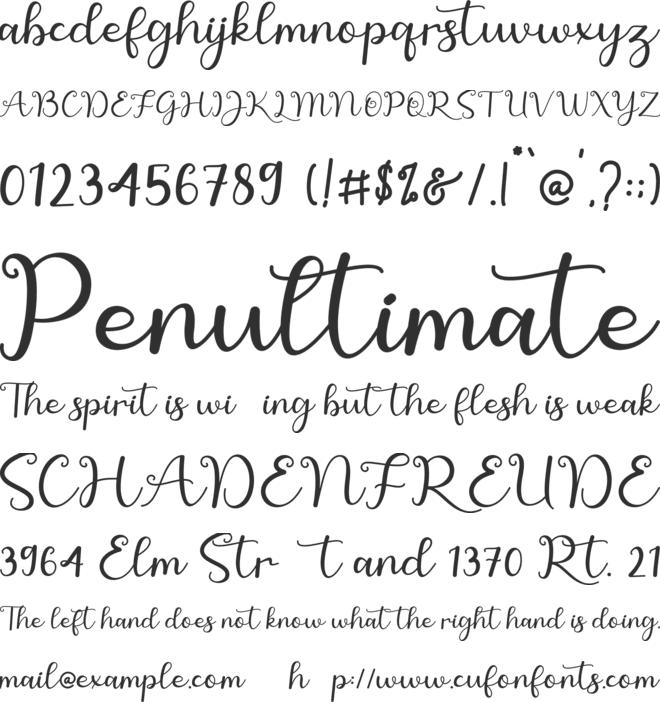 Christmas Saturday font preview