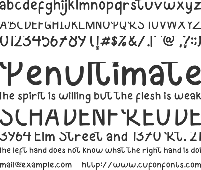 Pattia font preview