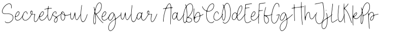 Secretsoul Regular font