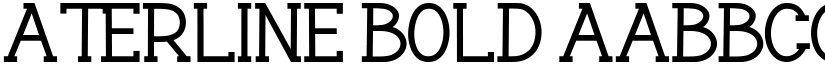 Aterline Bold font
