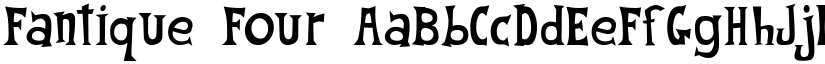 Fantique Four font