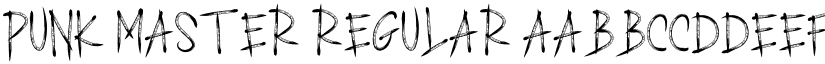 PUNK MASTER Regular font