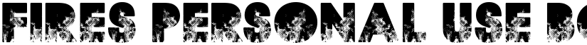 FIRES PERSONAL USE Bold font