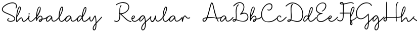 Shibalady Regular font