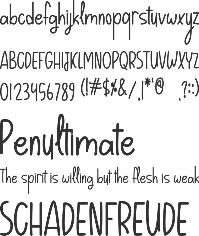 Spooky font preview