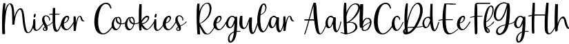 Mister Cookies Regular font