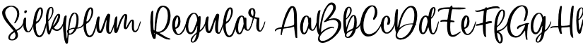 Silkplum Regular font