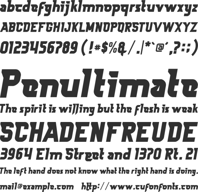 Iron Wall font preview