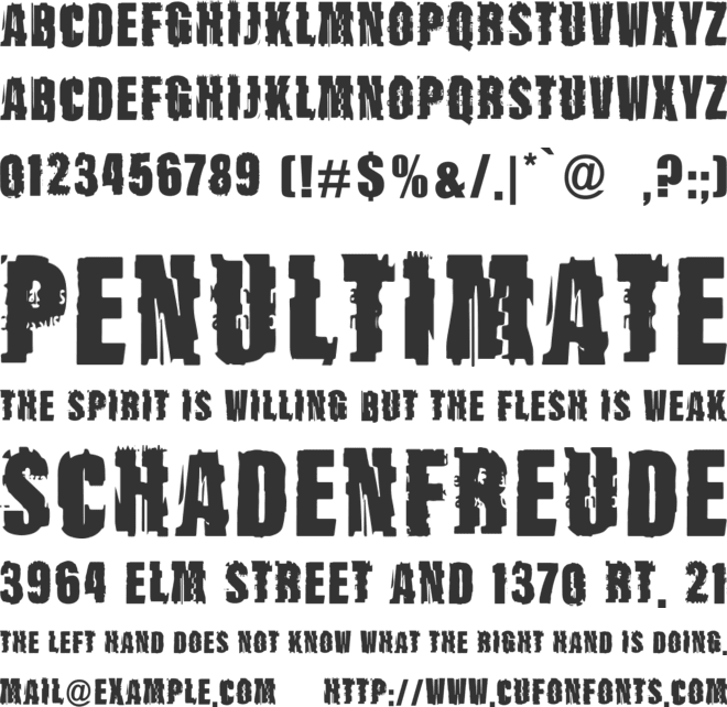 VTKS QUEBRADA font preview