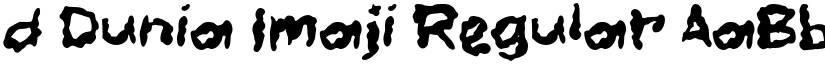 d Dunia Imaji Regular font