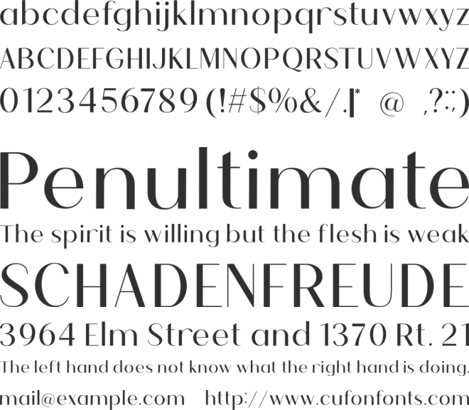 Broted Young plant font preview