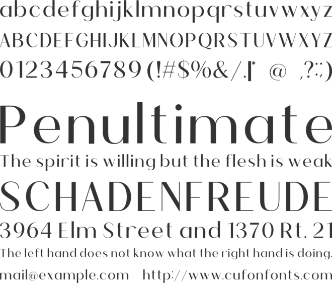 Broted Young plant font preview