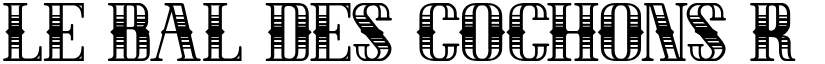 LE BAL DES COCHONS Regular font