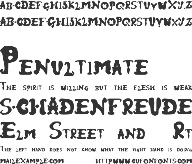 Fairground font preview