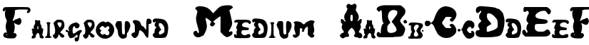 Fairground Medium font