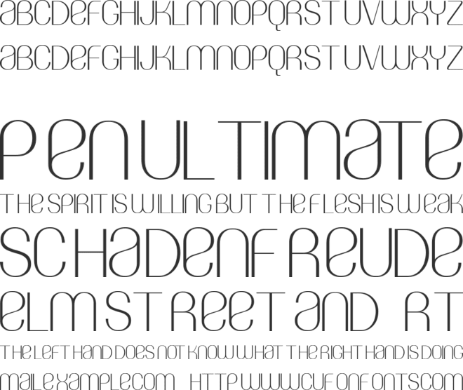 Sample Font font preview