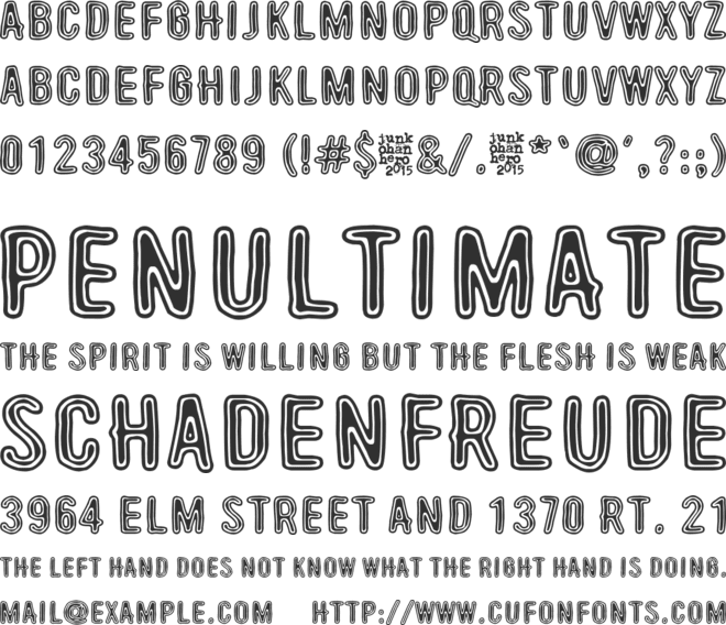 Beyond These Things font preview