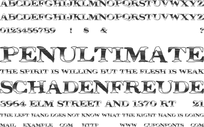 MegaDeal font preview