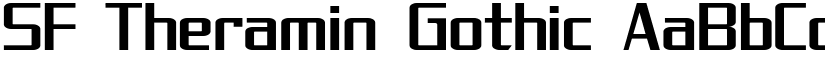 SF Theramin Gothic font